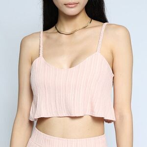 The Range Ripple Gauze Cropped Cami NWOT